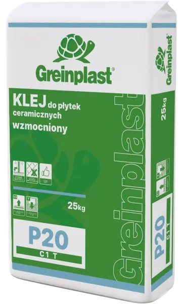 Strengthtened glue for ceramic tiles P20 GREINPLAST P20