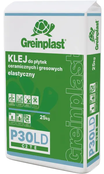 Glue for ceramic and gress tiles, flexible and low-dust P30LD GREINPLAST P30LD