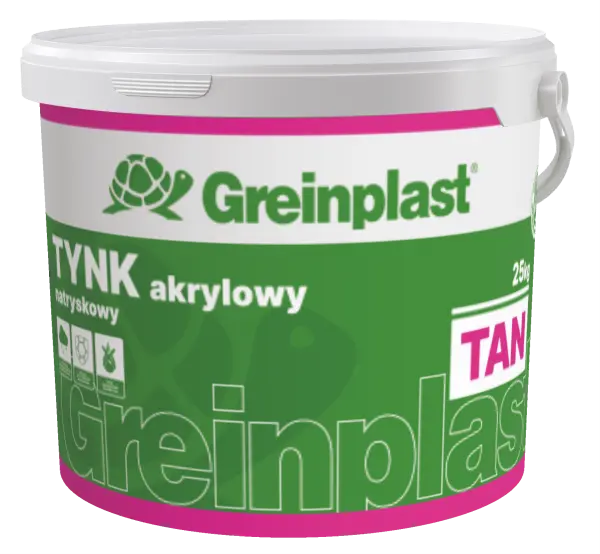 Acrylic sprayed plaster GREINPLAST TAN